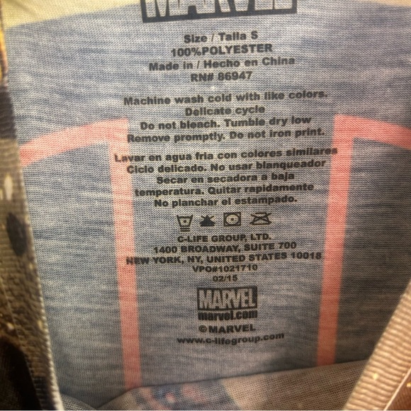 Marvel Deadpool graphic t shirt all over print men's Small comic action hero - Picture 5 of 7